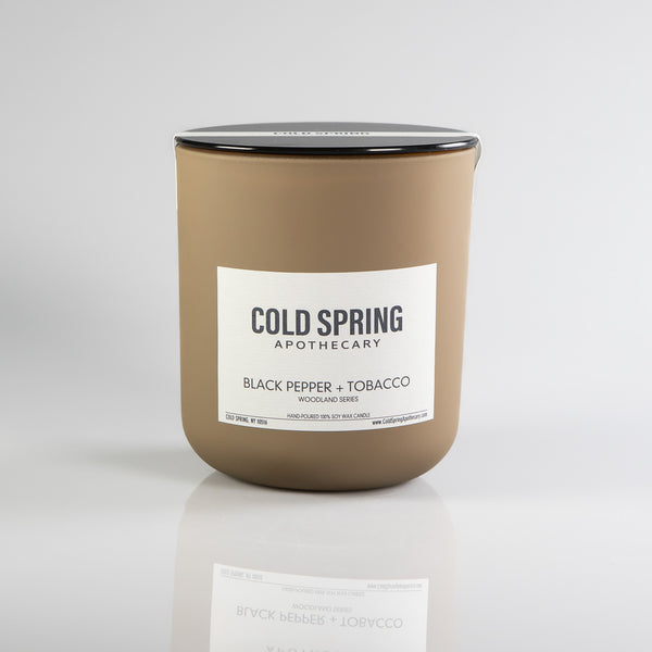 Black Pepper + Tobco Candle-Woodland Series