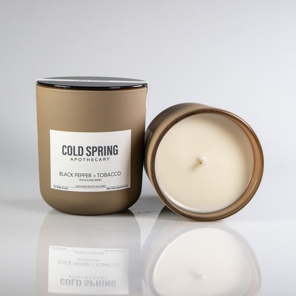 Black Pepper + Tobco Candle-Woodland Series
