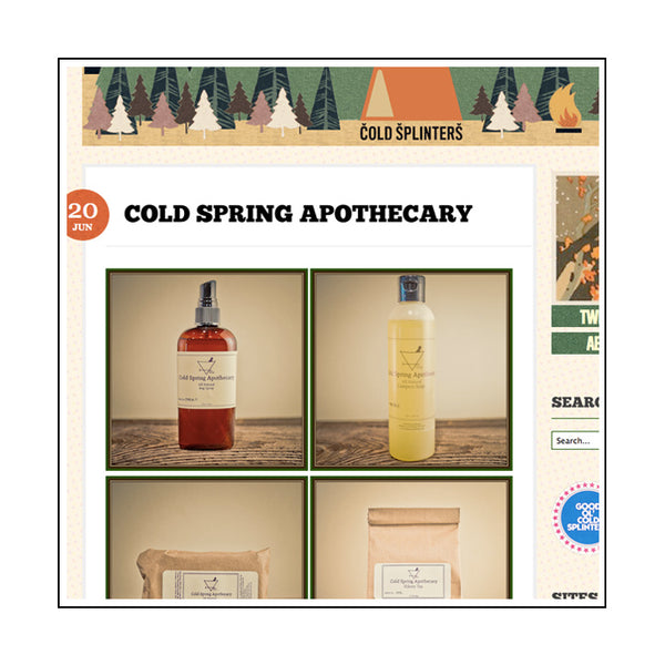 Cold Splinters | COLD SPRING APOTHECARY