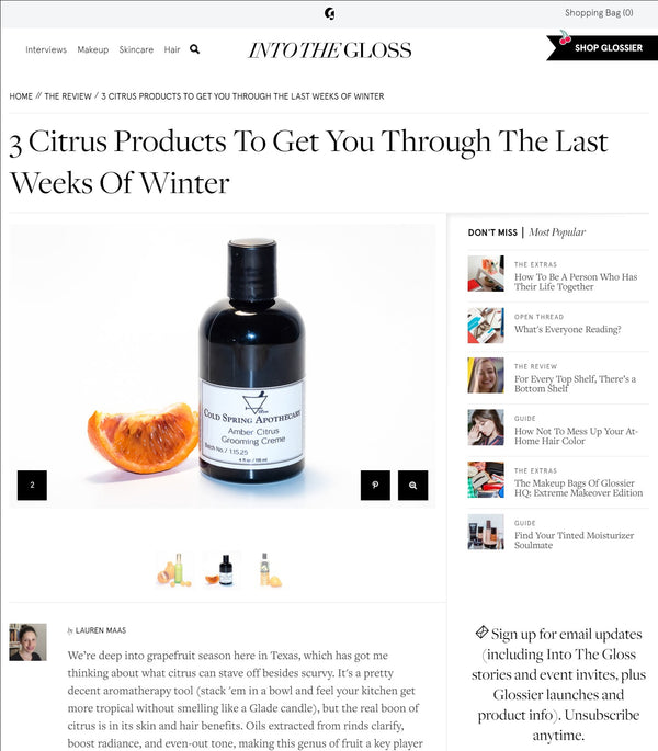 Into The Gloss | 3 Citrus Products To Get You Through The Last Weeks Of Winter