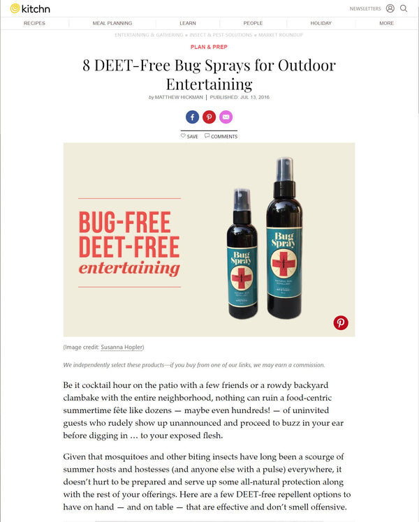 Kitchn | 8 DEET-Free Bug Sprays for Outdoor Entertaining